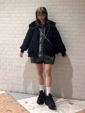 「PAGEBOY（ページボーイ）のアイテム（ジャケット/アウター）」を使った、きゃぷさん（レディース・157cm）の冬コーディネート