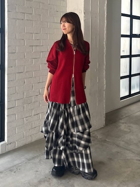 「アイテム（ブーツ）」を使った、きゃぷさん（レディース・157cm）の秋コーディネート