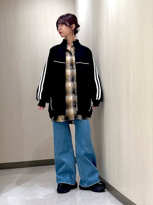 セール】ラインストーンデニム2（デニムパンツ）｜PAGEBOY（ページ