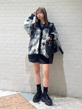 「PBLIM（ページボーイリム）のアイテム」を使った、きゃぷさん（レディース・157cm）の冬コーディネート