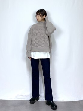 きゃぷさん（レディース・157cm）の冬コーディネート