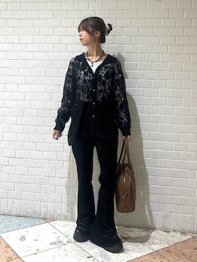 「アイテム（ボストンバッグ）」を使った、きゃぷさん（レディース・157cm・20代）の秋コーディネート