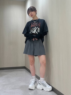 「PAGEBOY（ページボーイ）のアイテム」を使った、きゃぷさん（レディース・157cm）の夏コーディネート