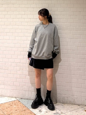 「PAGEBOY（ページボーイ）のハートマンテルネックレス3（ネックレス）」を使った、きゃぷさん（レディース・157cm）の秋コーディネート