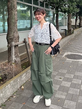 きゃぷさん(レディース・157cm)の春コーディネート