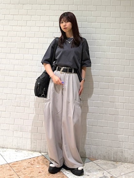 「PAGEBOY（ページボーイ）のアイテム（パンツ）」を使った、きゃぷさん（レディース・157cm）の春コーディネート