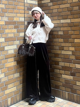 「アイテム（ニットキャップ/ビーニー）」を使った、きゃぷさん（レディース・157cm・20代）の秋コーディネート