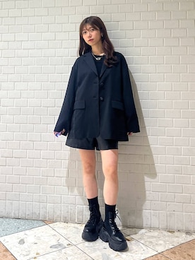 「PAGEBOY（ページボーイ）の【選べる着丈/前後2WAY/マシンウォッシャブル】マルチWAYネックプルオーバー/ニット（ニット/セーター）」を使った、きゃぷさん（レディース・157cm）の秋コーディネート