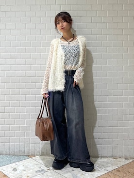 「アイテム（ブーツ）」を使った、きゃぷさん（レディース・157cm）の秋コーディネート