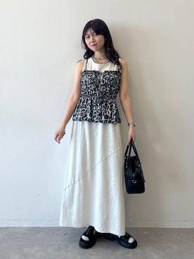 「アイテム（キャミソール、その他）」を使った、きゃぷさん（レディース・157cm）の夏コーディネート