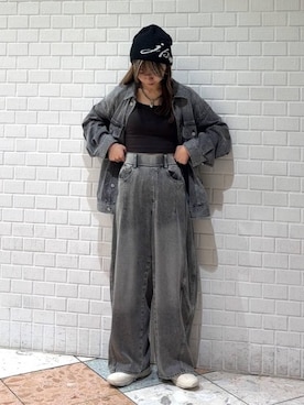 「PAGEBOY（ページボーイ）のアイテム（帽子）」を使った、きゃぷさん（レディース・157cm）の春コーディネート