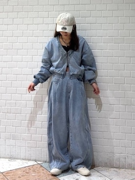 「PAGEBOY（ページボーイ）のアイテム（帽子）」を使った、きゃぷさん（レディース・157cm）の春コーディネート