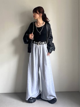 「PAGEBOY（ページボーイ）のプラットチャンキースニーカー（スニーカー）」を使った、きゃぷさん（レディース・157cm・20代）の夏コーディネート
