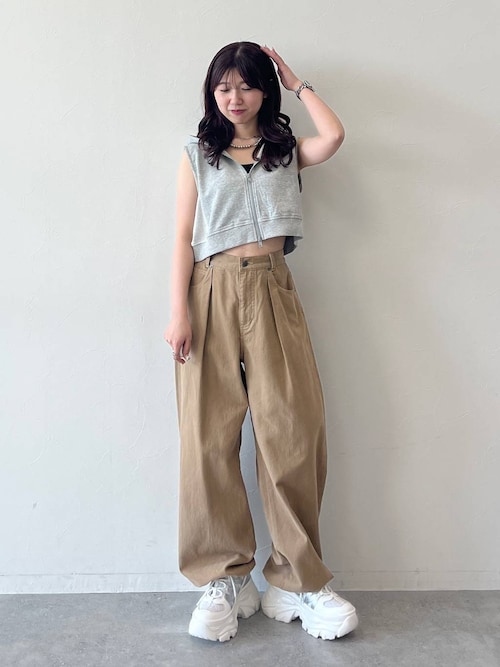 UNISEX》ワイドタックパンツ（チノパンツ）｜PBLIM（ページ
