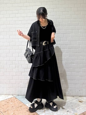 「PAGEBOY（ページボーイ）のアイテム」を使った、きゃぷさん（レディース・157cm）の夏コーディネート