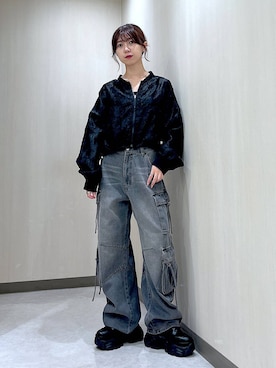 「アイテム（ブルゾン）」を使った、きゃぷさん（レディース・157cm・20代）の秋コーディネート