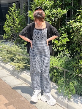 「PAGEBOY（ページボーイ）のアイテム（ワンピース）」を使った、きゃぷさん（レディース・157cm）の夏コーディネート