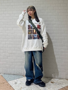 「アイテム（ボストンバッグ）」を使った、きゃぷさん（レディース・157cm・20代）の秋コーディネート