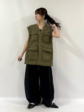 「アイテム（その他アウター、その他）」を使った、きゃぷさん（レディース・157cm）の夏コーディネート