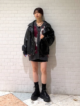 「PBLIM（ページボーイリム）のアイテム」を使った、きゃぷさん（レディース・157cm）の秋コーディネート