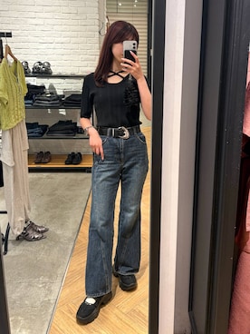 「PAGEBOY（ページボーイ）のアイテム（パンツ）」を使った、きゃぷさん（レディース・157cm）の春コーディネート