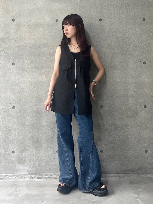 セール】【WEB限定】DAILY ZIPロングベスト（ベスト）｜PAGEBOY