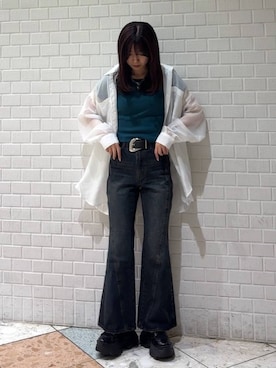 「PAGEBOY（ページボーイ）のアイテム（パンツ）」を使った、きゃぷさん（レディース・157cm）の春コーディネート