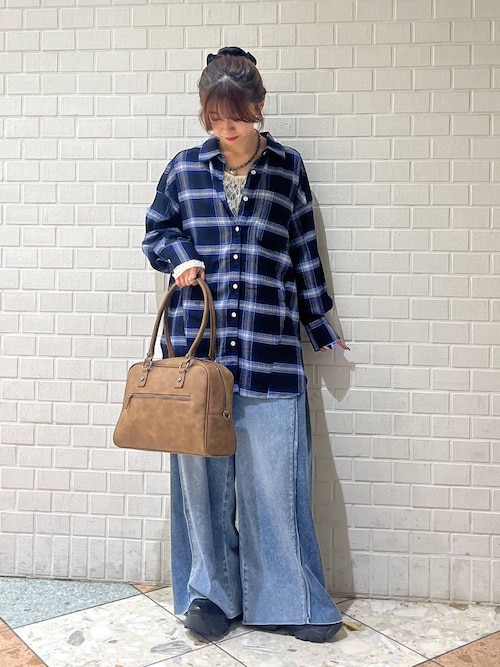 【裾から15cmまでセルフカット可能】ワイドフリーカットデニム　PAGEBOY PAGEBOY｜ワイドフリーカットデニム【裾から15cmまでセルフ