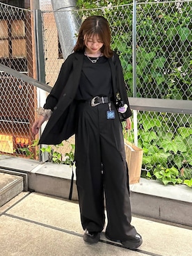 「アイテム（ブーツ）」を使った、きゃぷさん（レディース・157cm）の秋コーディネート