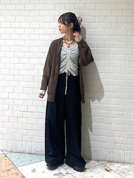 「アイテム（アクセサリー）」を使った、きゃぷさん（レディース・157cm・20代）の秋コーディネート