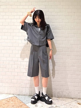 「PAGEBOY（ページボーイ）のアイテム」を使った、きゃぷさん（レディース・157cm）の夏コーディネート