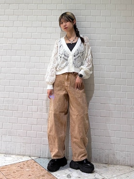 「PAGEBOY（ページボーイ）のアイテム（アクセサリー）」を使った、きゃぷさん（レディース・157cm）の春コーディネート