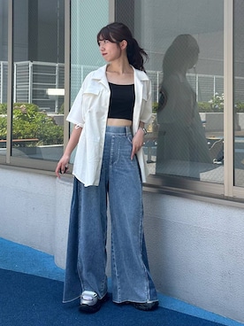 「PAGEBOY（ページボーイ）のアイテム」を使った、きゃぷさん（レディース・157cm）の夏コーディネート