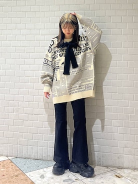 「PBLIM（ページボーイリム）のアイテム」を使った、きゃぷさん（レディース・157cm）の冬コーディネート