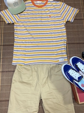 「RVCA（ルーカ）のアイテム（帽子）」を使った、Kentaさん（メンズ・174cm）の夏コーディネート
