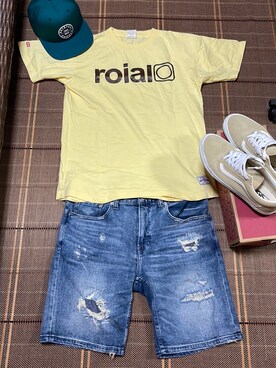 「roial（ロイアル）のアイテム」を使った、Kentaさん（メンズ・174cm）の夏コーディネート