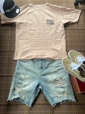 「BANKS（バンクス）のアイテム」を使った、Kentaさん（メンズ・174cm）の夏コーディネート