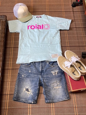 「RVCA（ルーカ）のアイテム（帽子）」を使った、Kentaさん（メンズ・174cm）の夏コーディネート