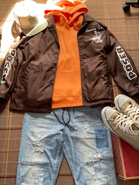 「RVCA（ルーカ）のアイテム（帽子）」を使った、Kentaさん（メンズ・174cm）の春コーディネート