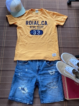 「RVCA（ルーカ）のアイテム（帽子）」を使った、Kentaさん（メンズ・174cm）の夏コーディネート