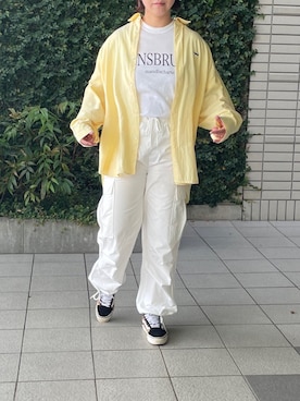 「feepur（フェピュール）のアイテム（カーゴパンツ）」を使った、MAIさん（レディース・157cm）の秋コーディネート