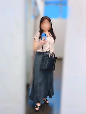 「アイテム（ブレスレット）」を使った、えりーあんとわねっとさん（レディース・155cm）の夏コーディネート