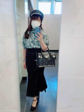 「NOMAE（ノーマエ）のアイテム」を使った、えりーあんとわねっとさん（レディース・155cm）の夏コーディネート