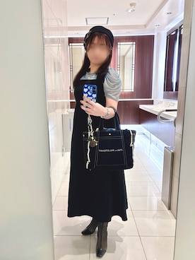 「アイテム（ハンチング/ベレー帽）」を使った、えりーあんとわねっとさん（レディース・155cm）の秋コーディネート