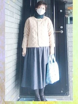 「サマンサモスモス」｜「アイテム（ノーカラーコート）」を使った、SATOMIさん（レディース・160cm）の秋コーディネート