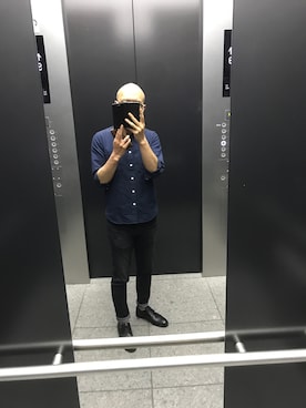 「jiggys shop（ジギーズショップ）のアイテム（パンツ）」を使った、zatさん（メンズ・172cm）の春コーディネート