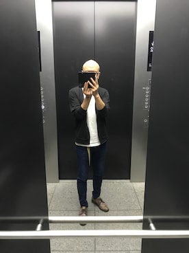 「jiggys shop（ジギーズショップ）のアイテム（パンツ）」を使った、zatさん（メンズ・172cm）の春コーディネート