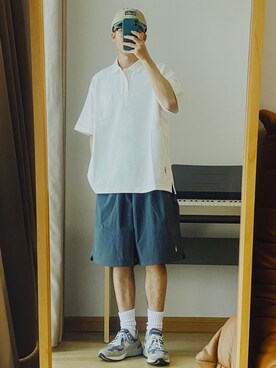 「盐系风格」｜Chane_Wangさん（メンズ・170cm）の夏コーディネート