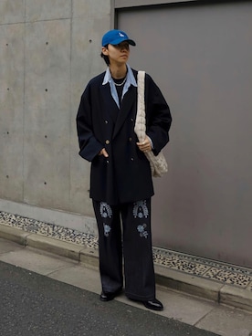 「MAISON SPECIAL（メゾンスペシャル）のアイテム（ジャケット/アウター）」を使った、Ryuさん（メンズ・183cm）の秋コーディネート