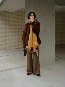 「CALMANTHOLOGY（カルマンソロジー）のアイテム」を使った、Ryuさん（メンズ・183cm）の冬コーディネート